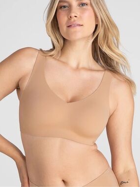 Honeylove SoftForm Bra Seamless Wireless Size 1X 40 C/D Sand